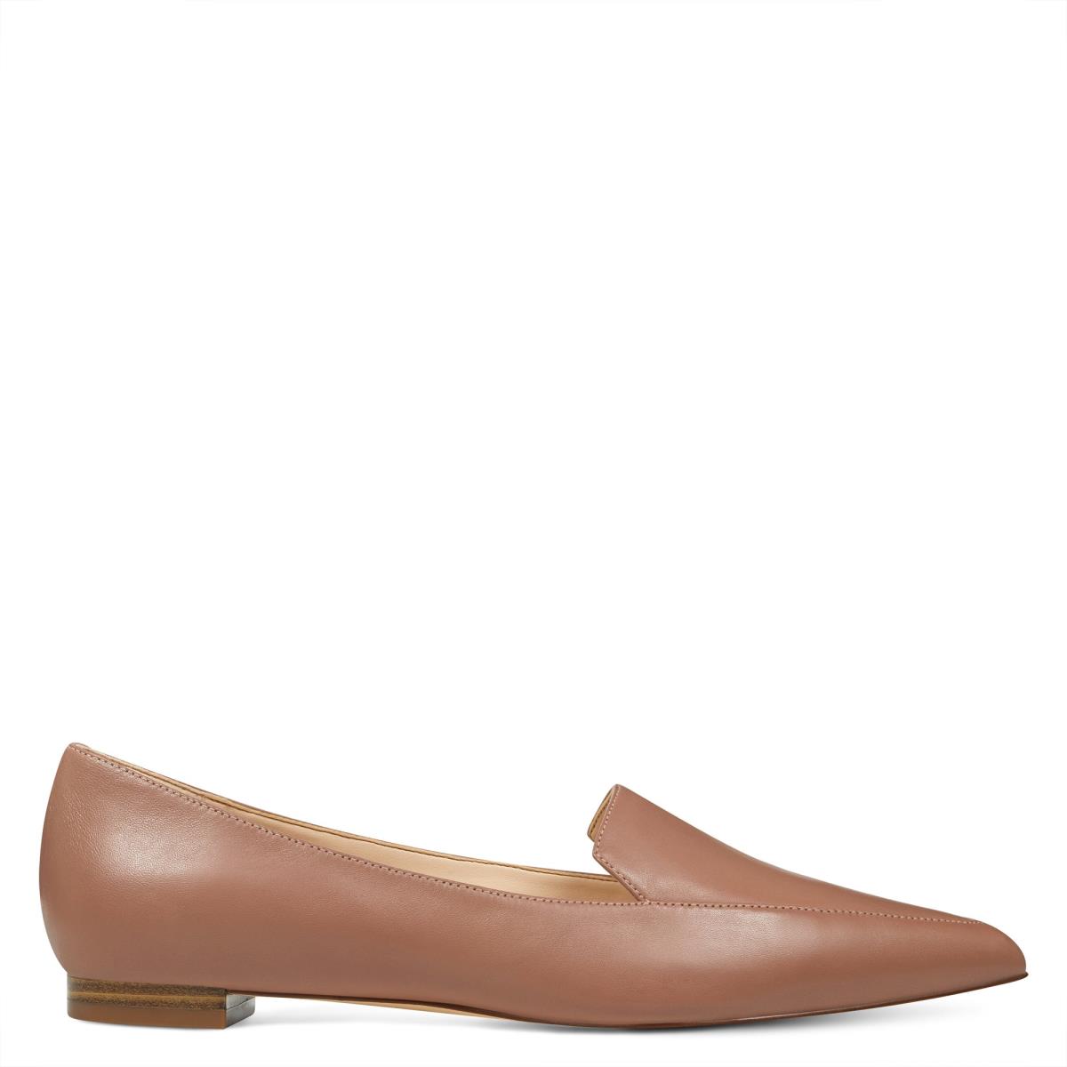 Nine West Abay Smoking Flats Beige | 2615WZOHU