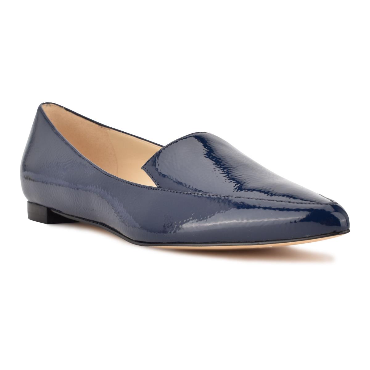 Nine West Abay Smoking Flats Blauw | 6582DSOJX