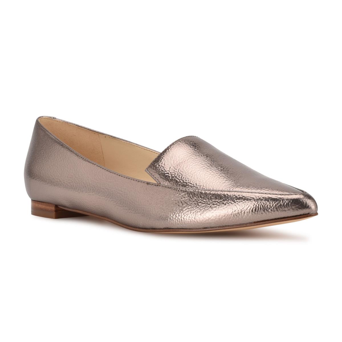 Nine West Abay Smoking Flats Bruin | 2136QVIDM