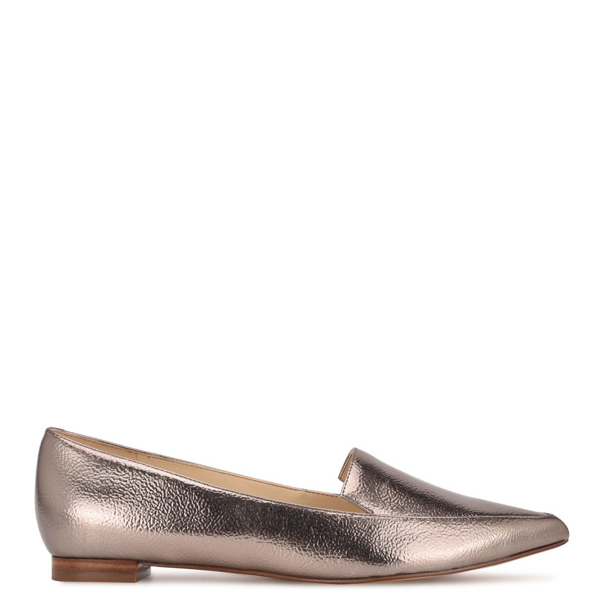 Nine West Abay Smoking Flats Bruin | 2136QVIDM