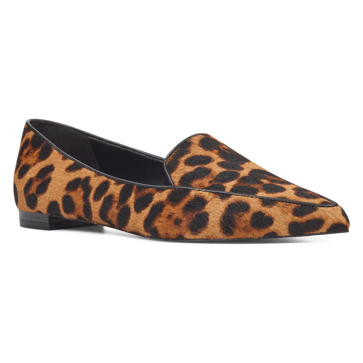 Nine West Abay Smoking Flats Leopard | 9501KIFPX