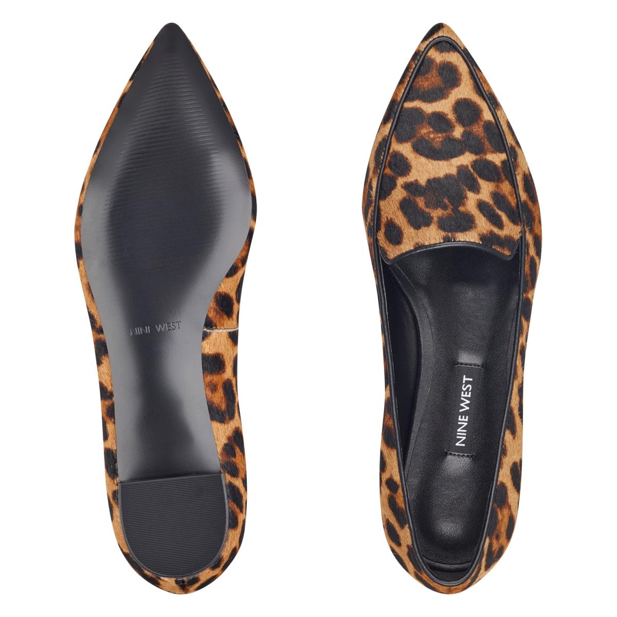 Nine West Abay Smoking Flats Leopard | 9501KIFPX