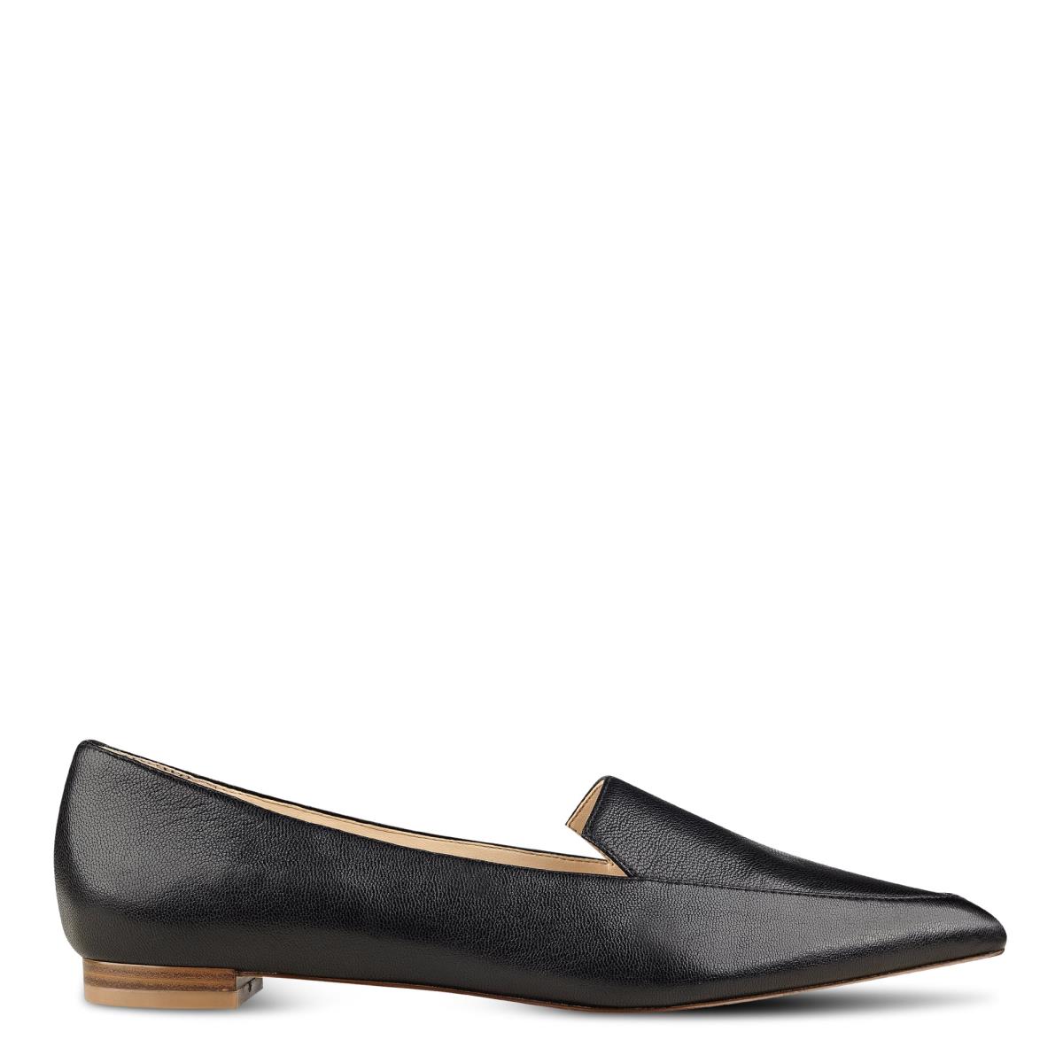 Nine West Abay Smoking Flats Zwart | 6981JWCZK