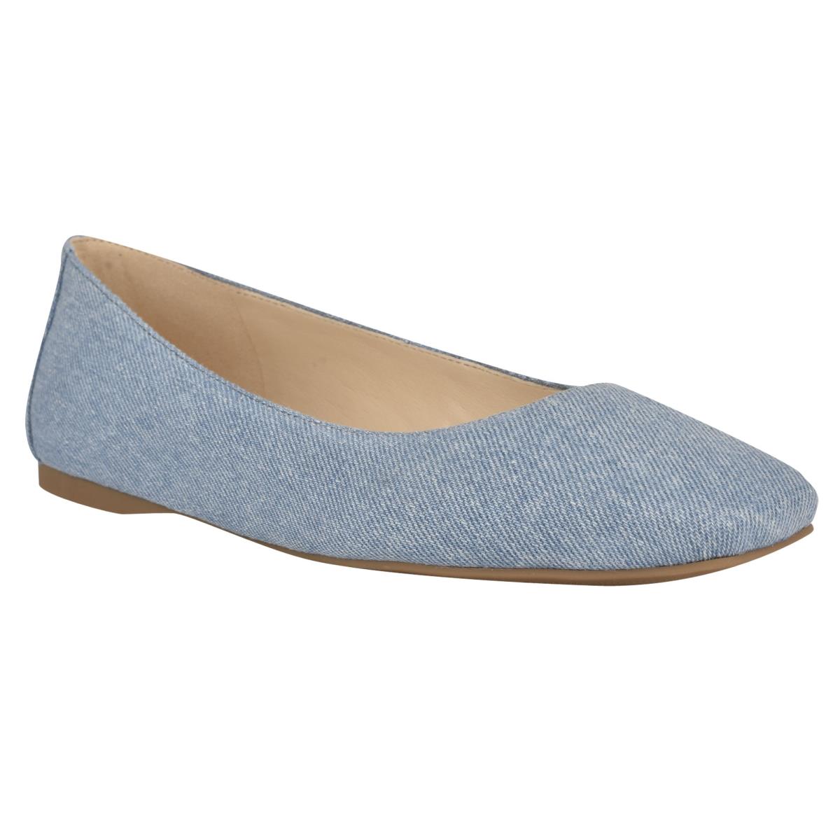 Nine West Alena Square-Neus Ballerina Blauw | 2857WTXQS