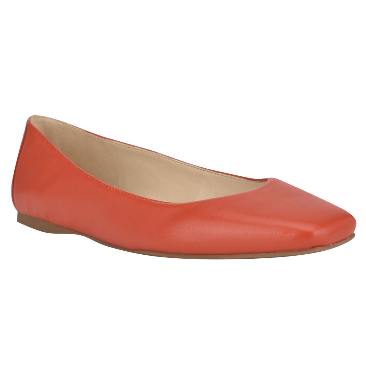 Nine West Alena Square-Neus Ballerina Oranje | 0963FEUOD