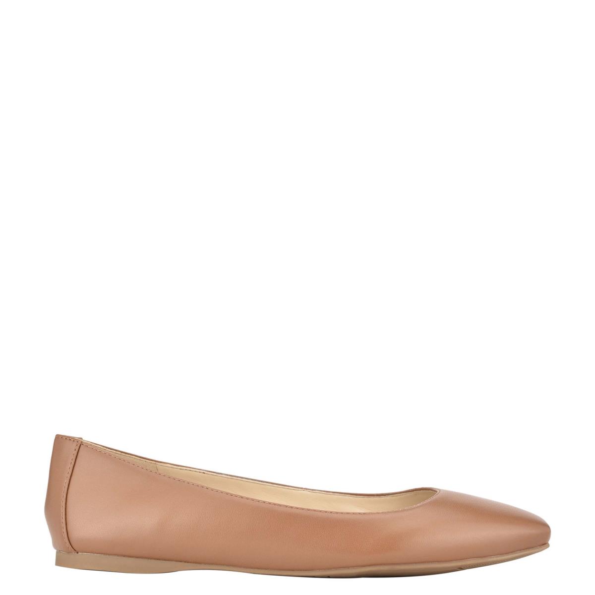 Nine West Alena Square-Neus Ballerina Skin Color | 3614IHENY