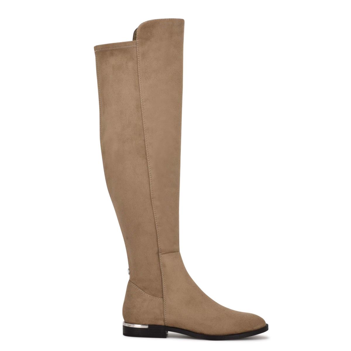 Nine West Allair Brede Calf Over the Knee Laarzen Bruin | 5231WEUYK