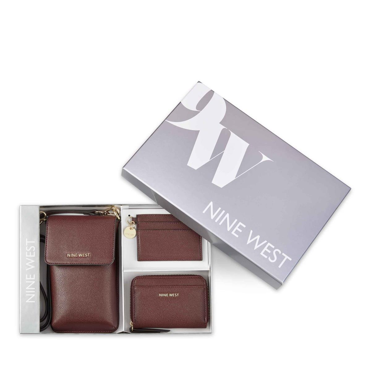 Nine West Azalea 3 Piece Box Set Portefeuille Claret | 4590TEBIS