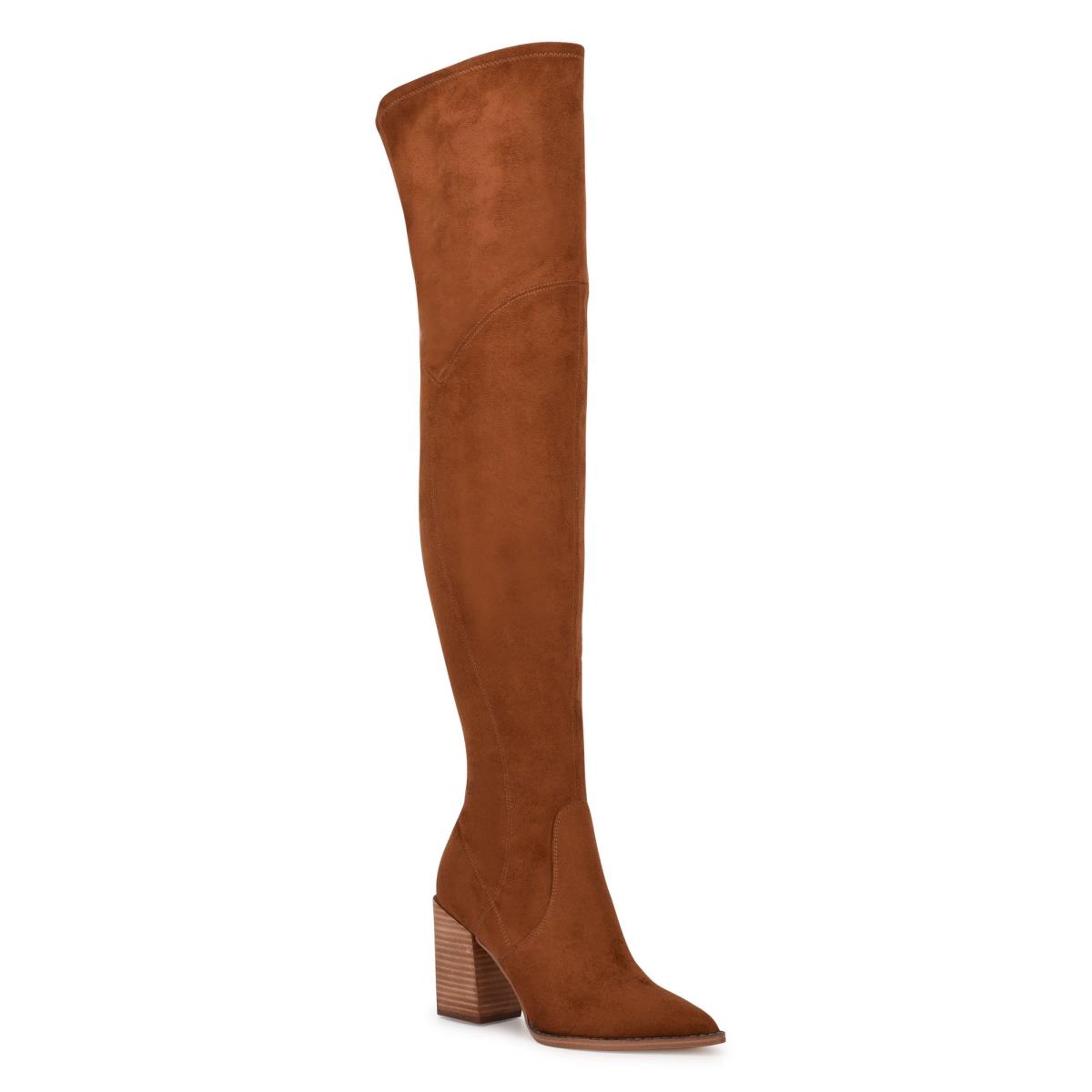 Nine West Barret Over The Knee Hakken Laarzen Bruin | 5930TUQIB