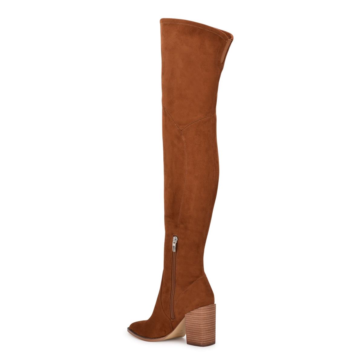 Nine West Barret Over The Knee Hakken Laarzen Bruin | 5930TUQIB