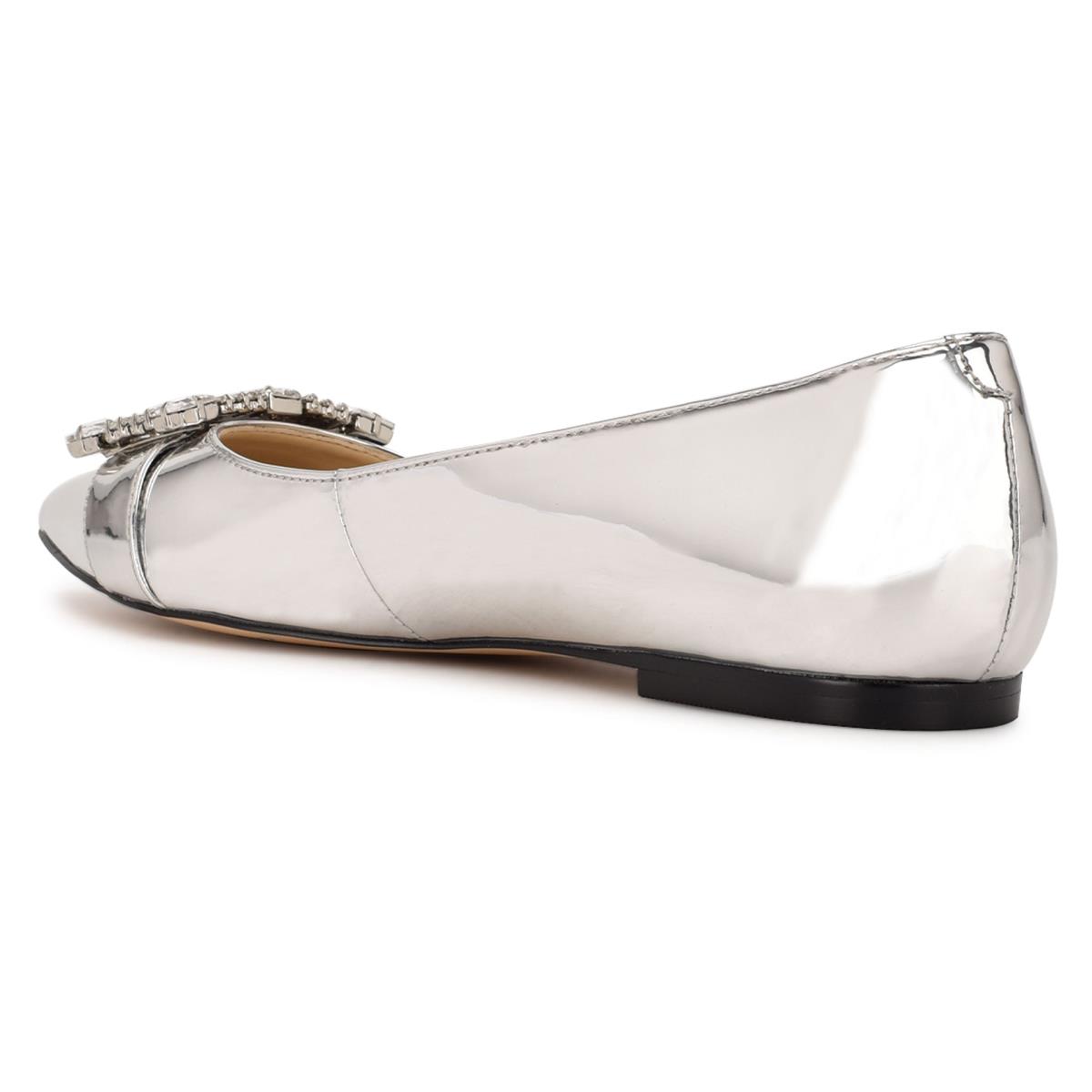 Nine West Behold Jurken Ballerina Zilver | 7463GPEVL