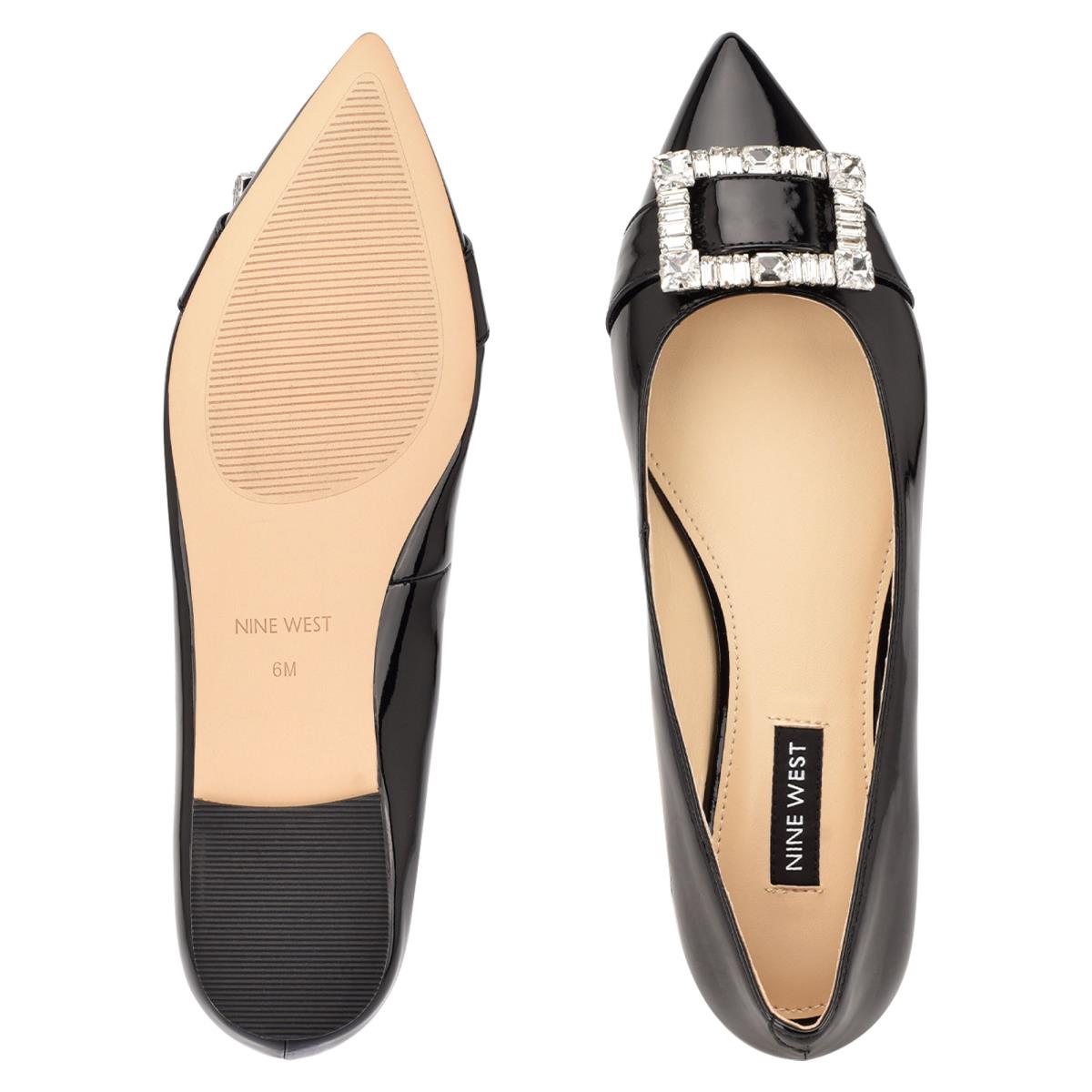 Nine West Behold Jurken Ballerina Zwart | 1468RGHEX