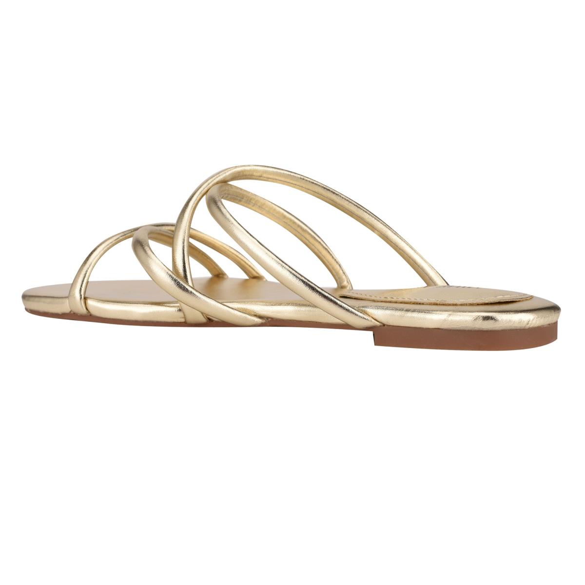 Nine West Beva Platte Schuifsandalen Zilver | 4130YSZIT