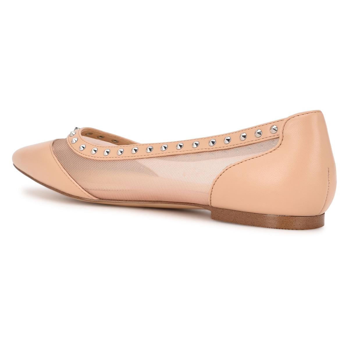 Nine West Bizzie Pointy Neus Ballerina Roze | 4615DLQEF