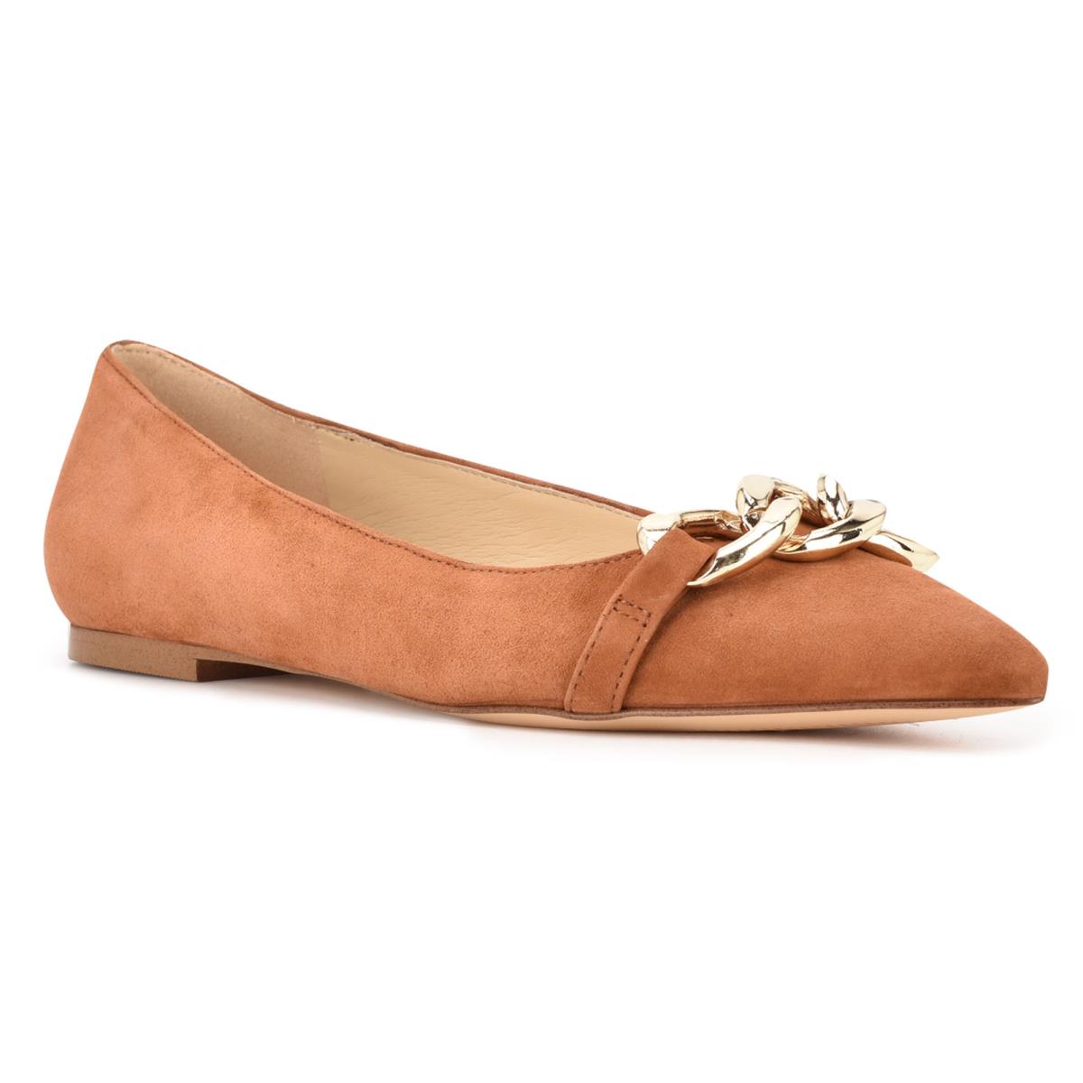 Nine West Brinks Pointy Neus Ballerina Beige | 3712KCQWX