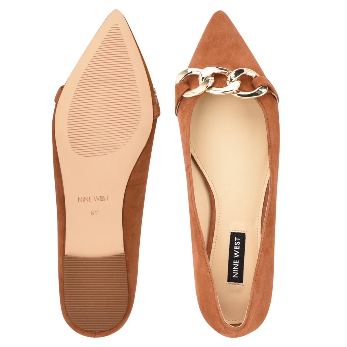 Nine West Brinks Pointy Neus Ballerina Beige | 3712KCQWX