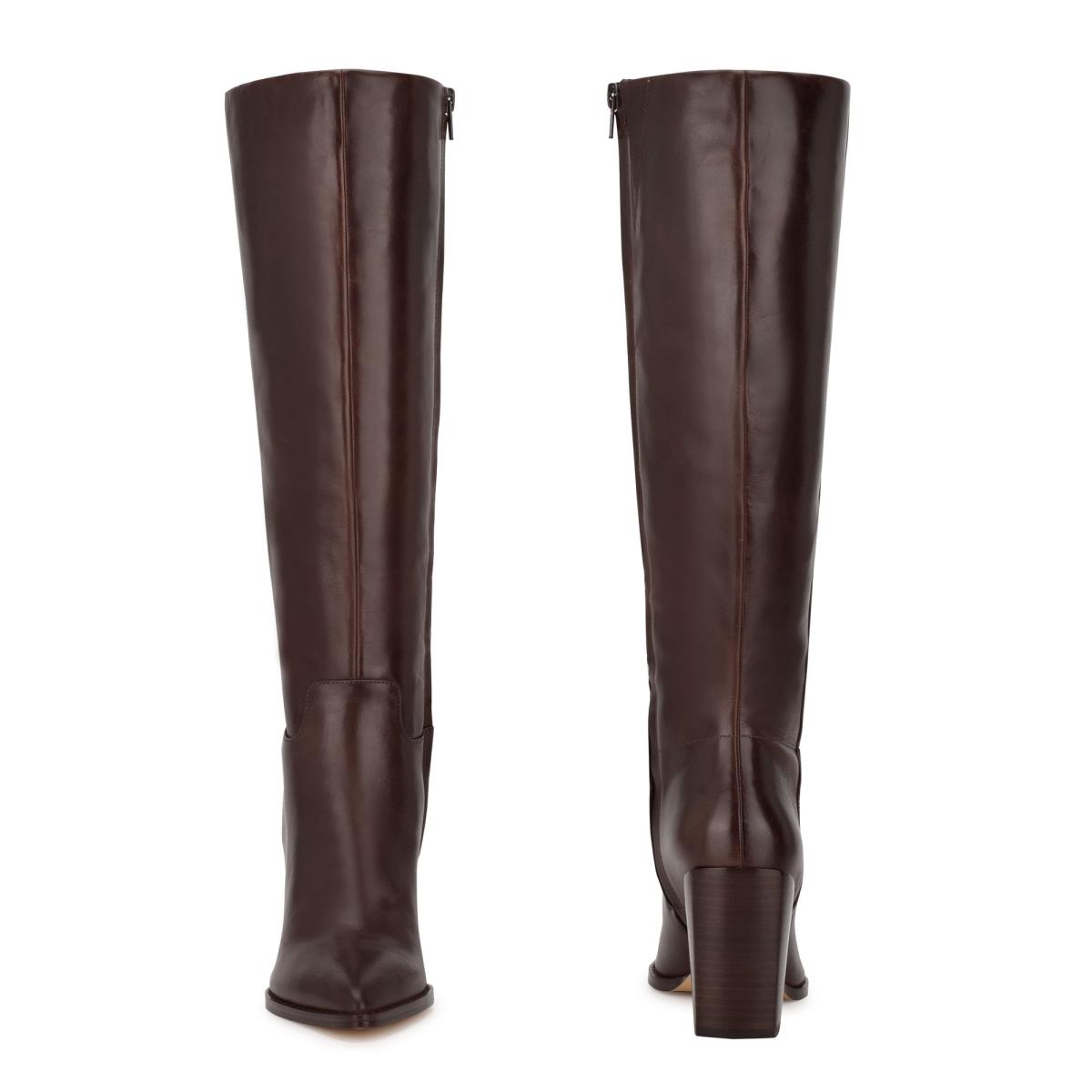 Nine West Brixe Hakken Laarzen Bruin | 3980NJORV