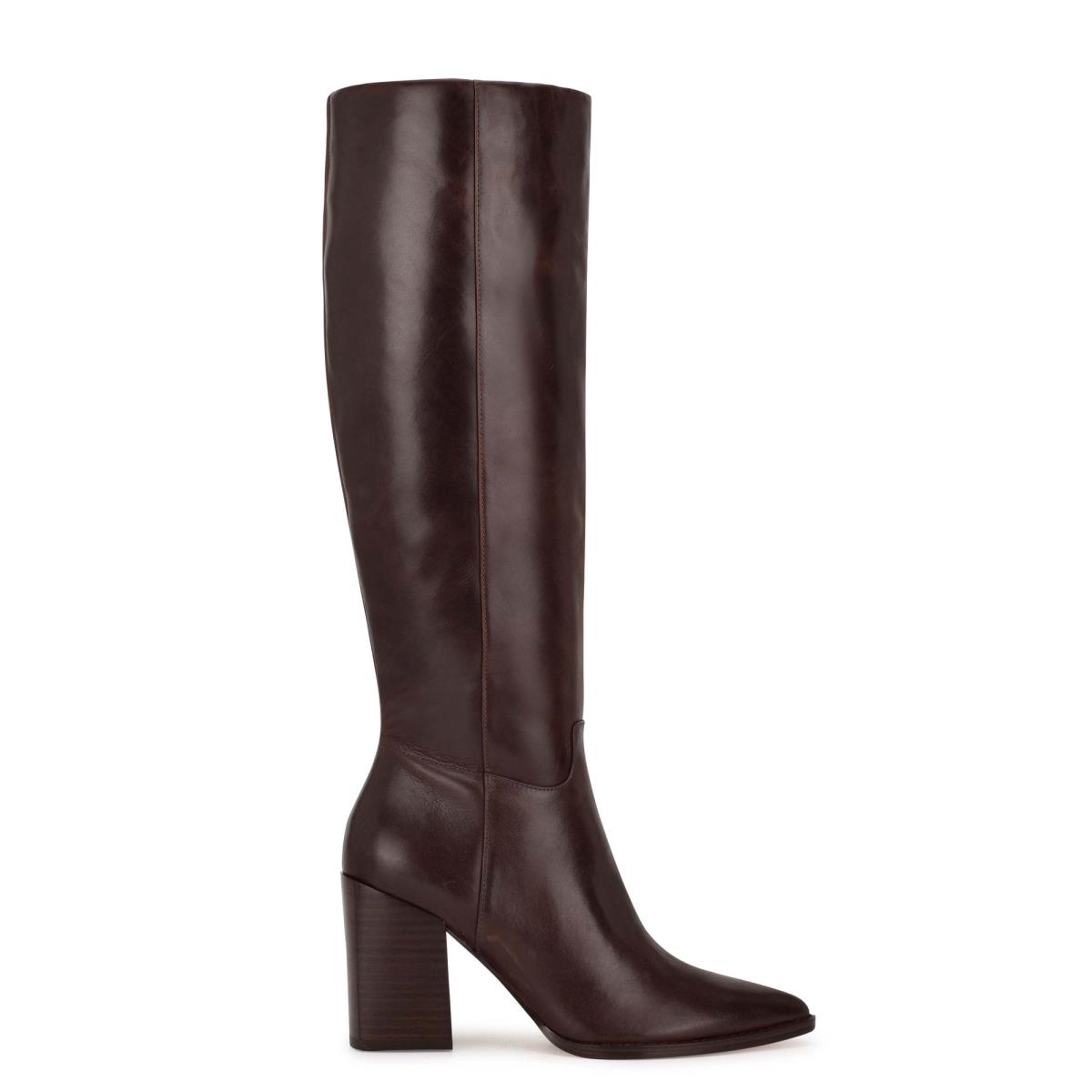 Nine West Brixe Hakken Laarzen Bruin | 3980NJORV