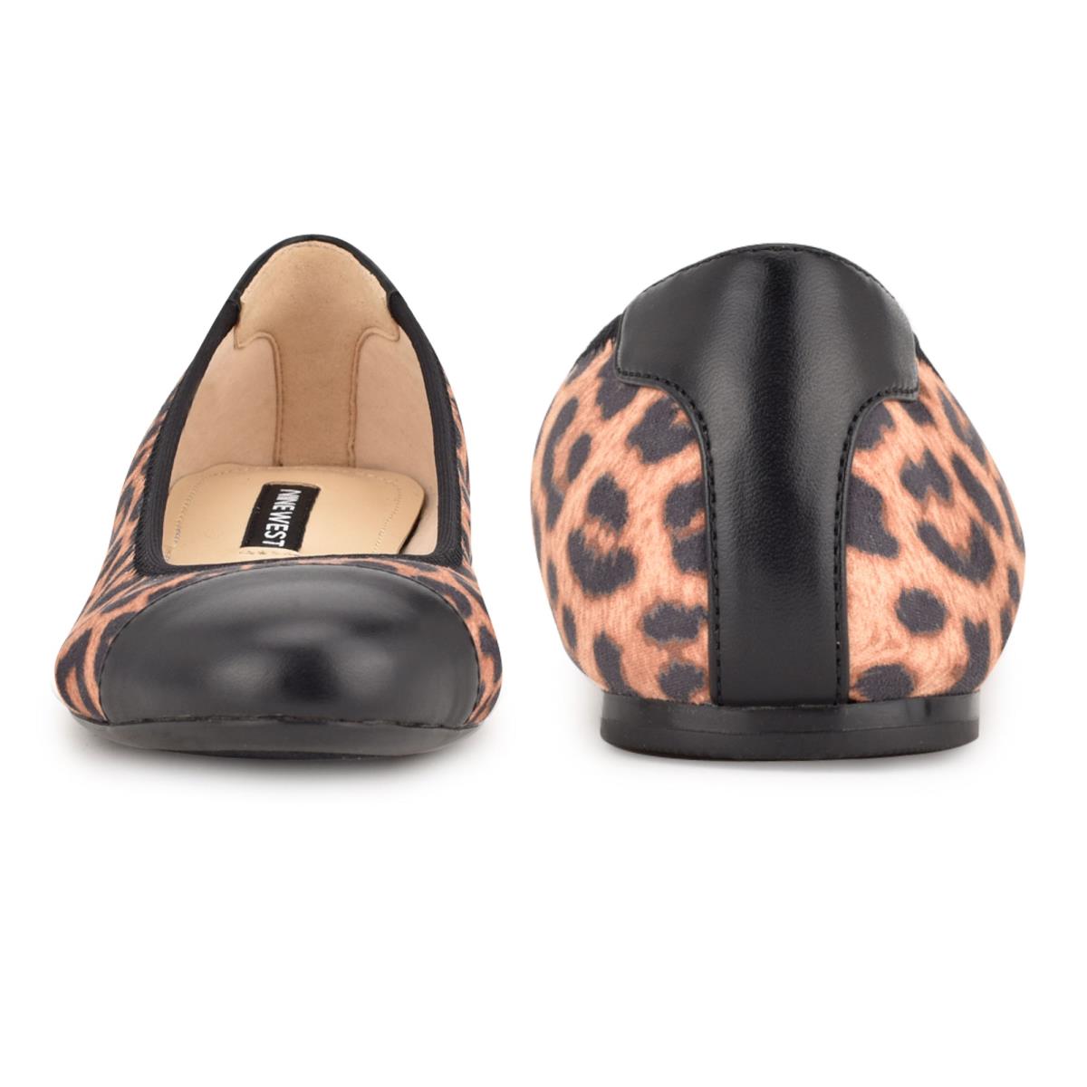 Nine West Capted Ballet Ballerina Leopard | 1946BXFGM