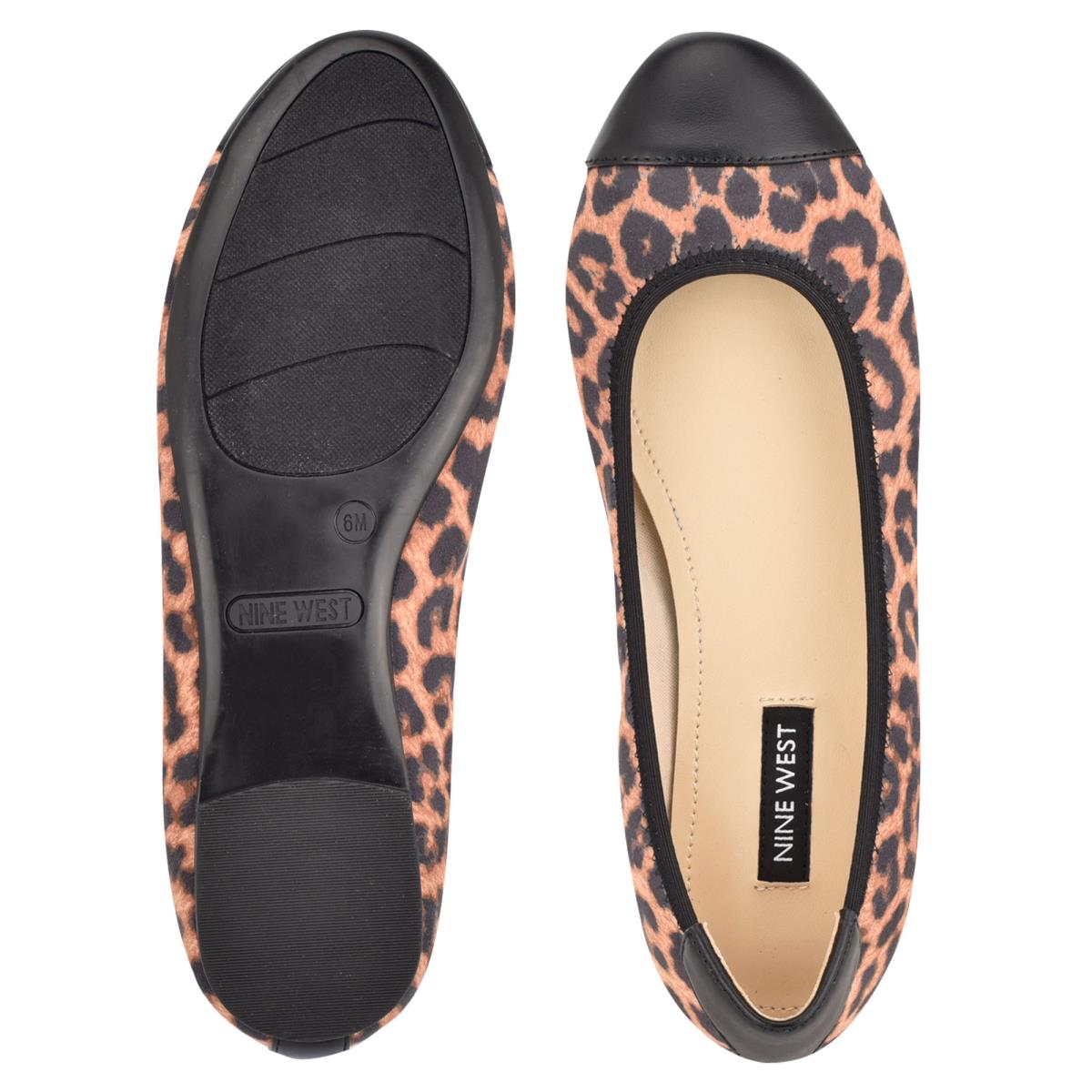 Nine West Capted Ballet Ballerina Leopard | 1946BXFGM