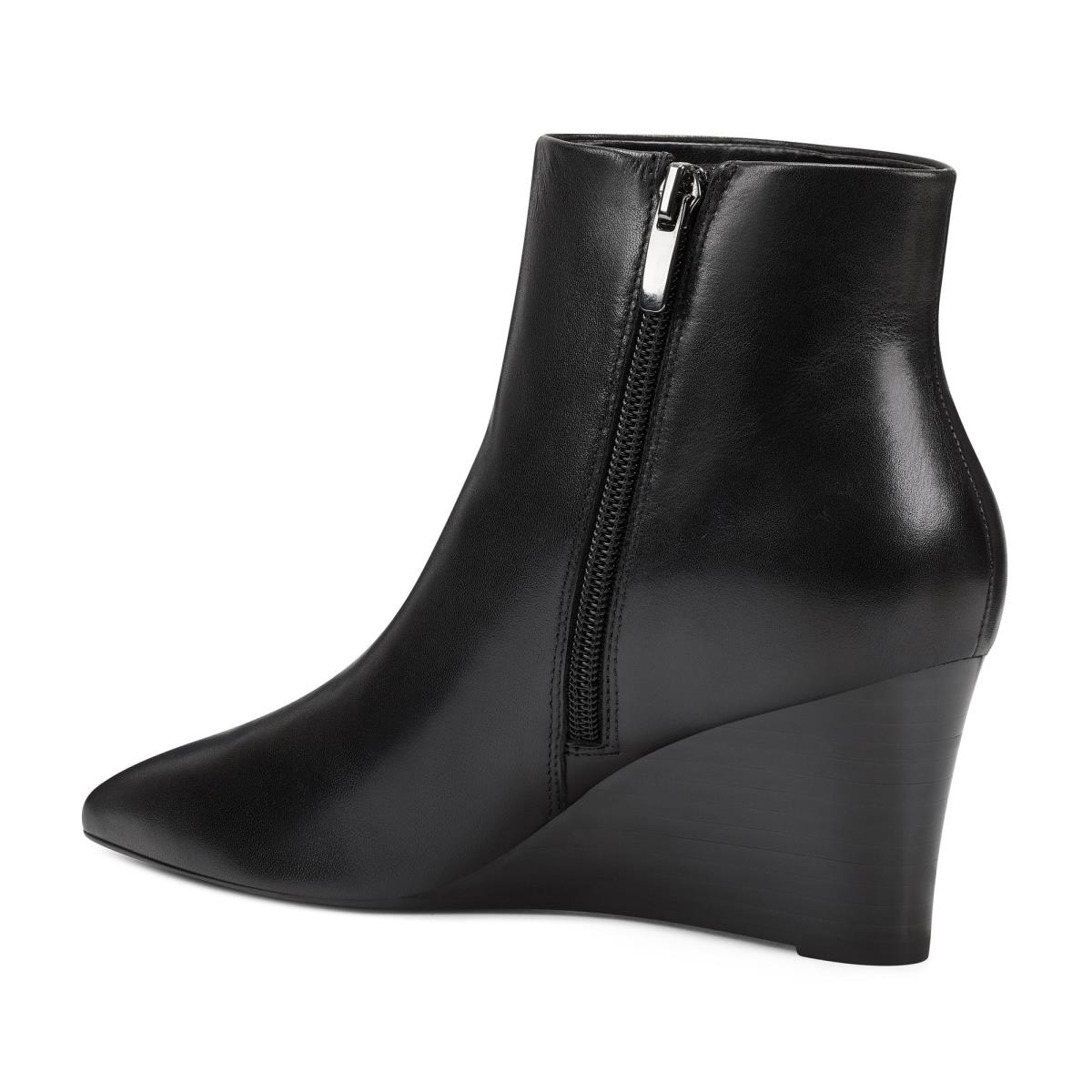 Nine West Carter Wedge Laarzen Zwart | 4389YGSWD