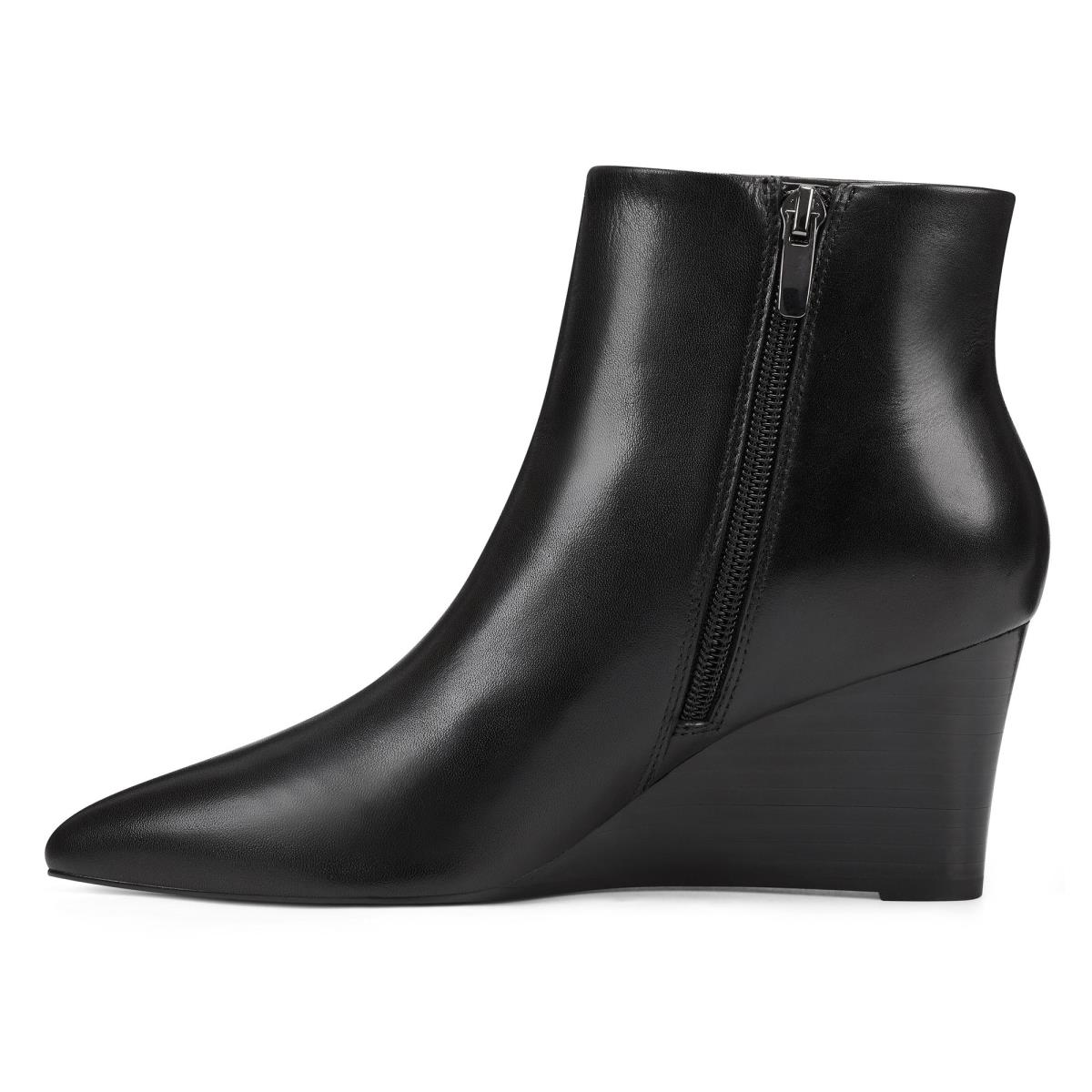 Nine West Carter Wedge Laarzen Zwart | 4389YGSWD