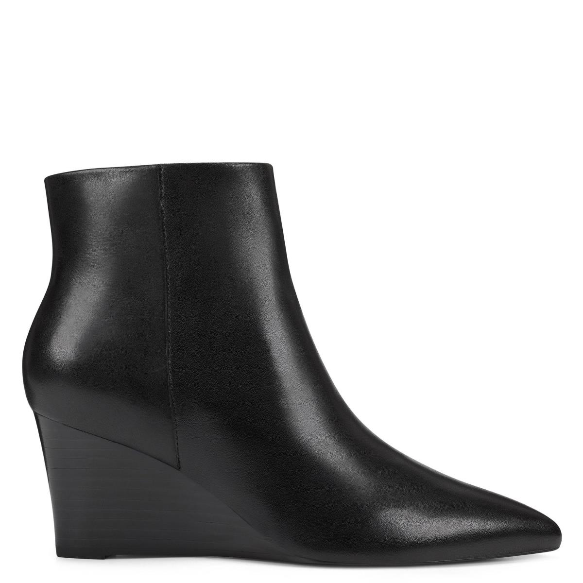 Nine West Carter Wedge Laarzen Zwart | 4389YGSWD