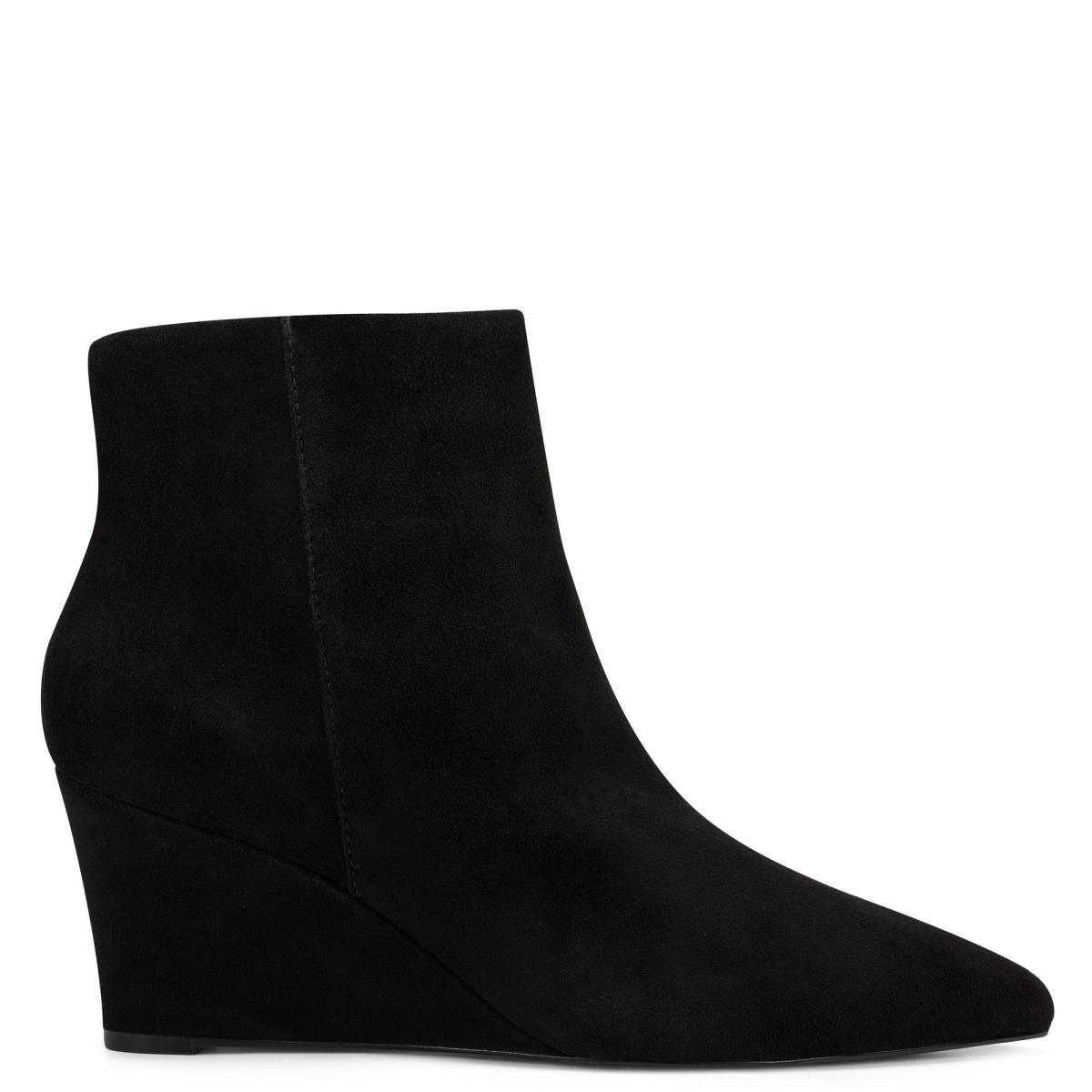 Nine West Carter Wedge Laarzen Zwart | 6283FWVER