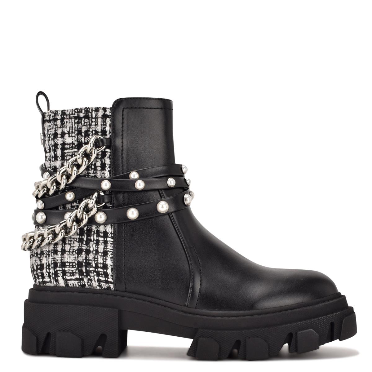 Nine West Cearlz Lug Sole Laarzen Zwart | 3975VDLOY