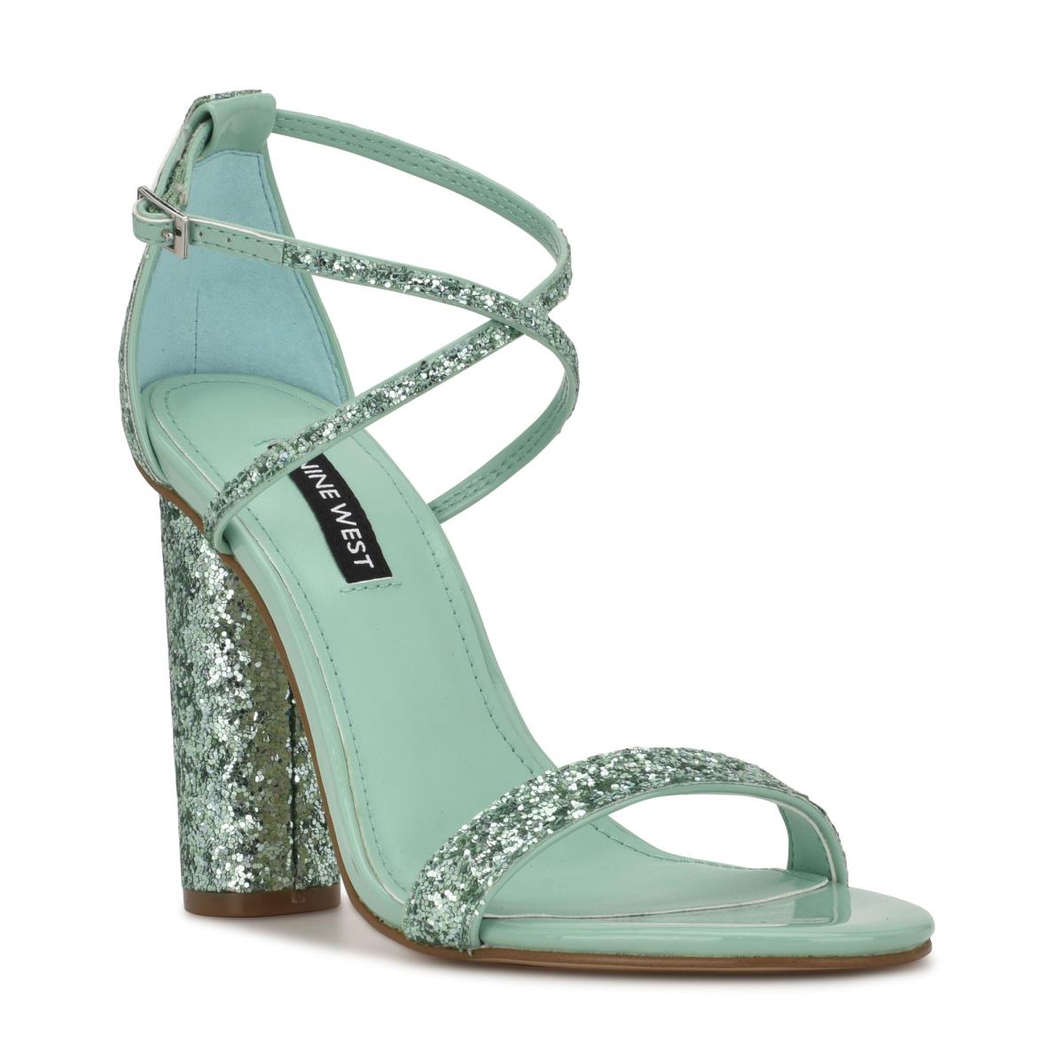 Nine West Celebra Hakken Sandalen Lichtturquoise | 3067WKCBA