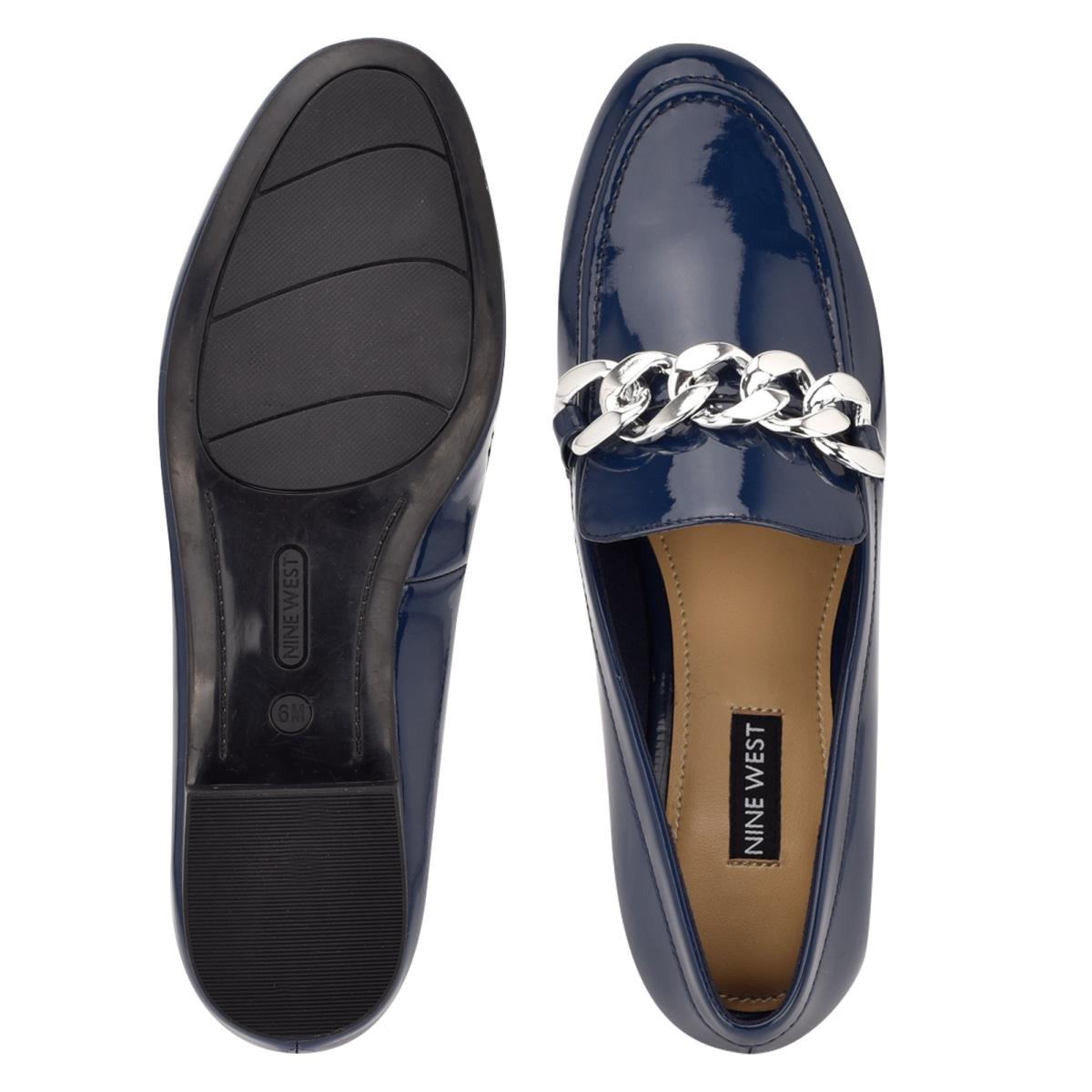 Nine West Chain Slip-On Loafers Blauw | 7160BILMO