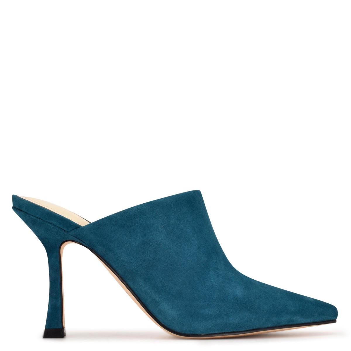 Nine West Ciao Heel Mules Turquoise | 8045RBSDC