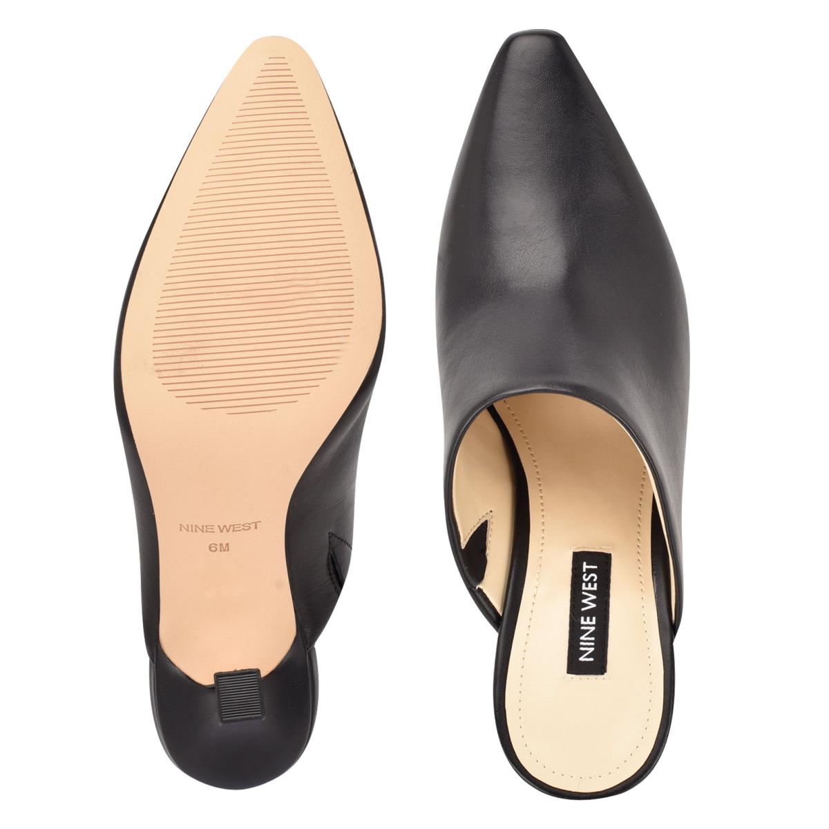 Nine West Ciao Heel Mules Zwart | 6914SOAYG