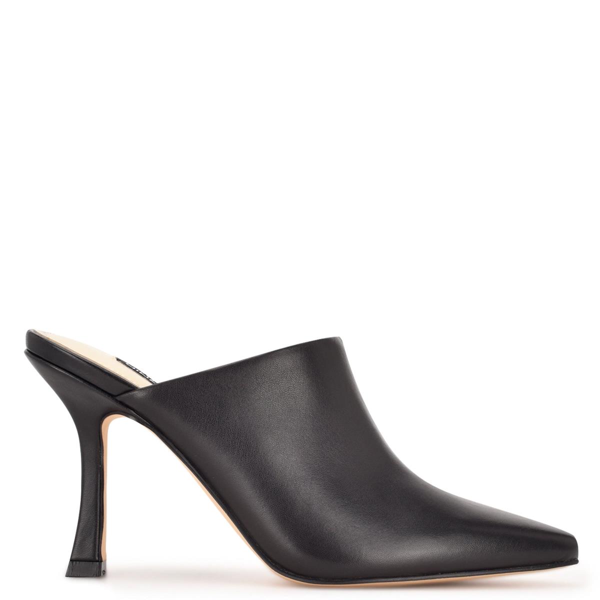 Nine West Ciao Heel Mules Zwart | 6914SOAYG