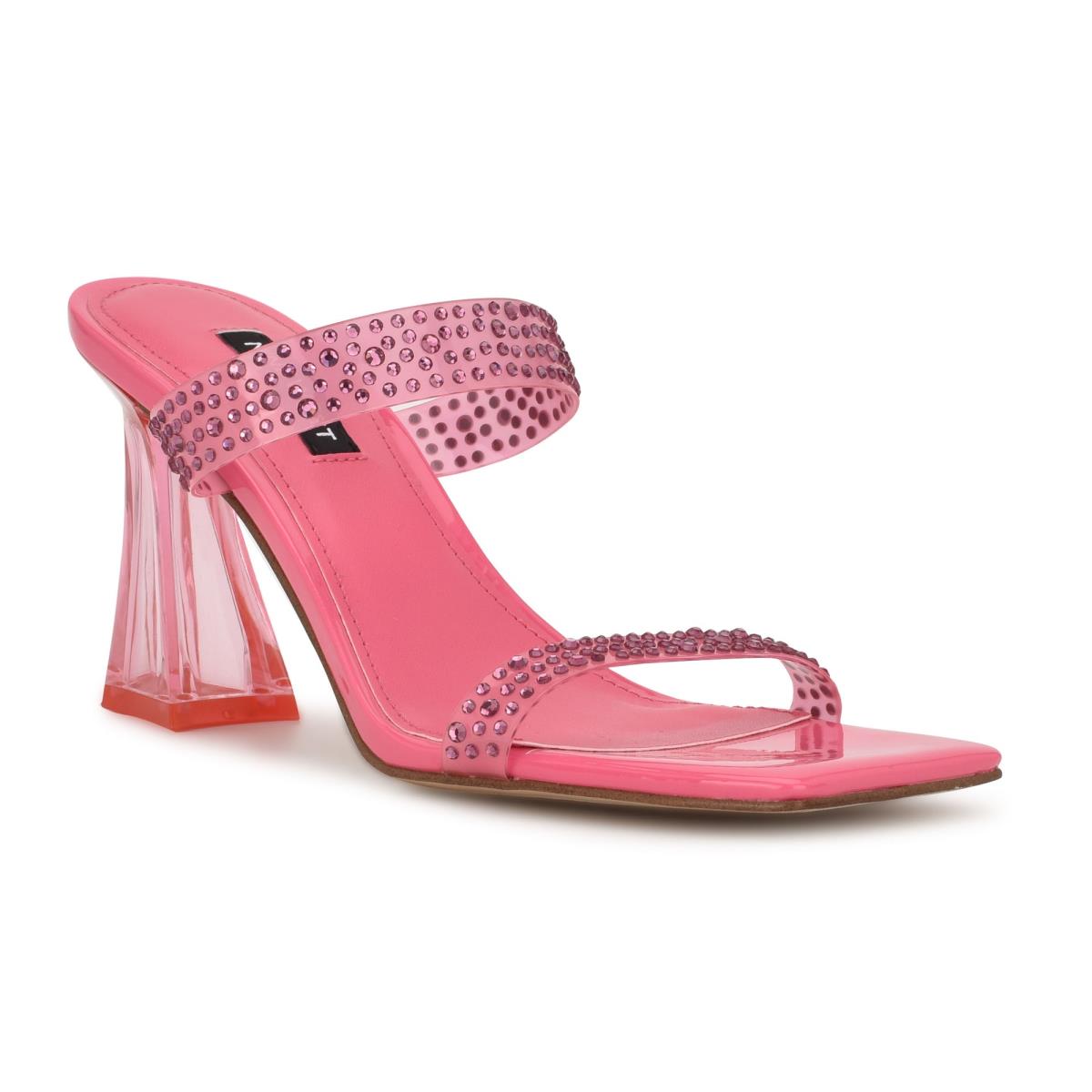 Nine West Darla Hak Schuifsandalen Roze | 0687HVGOS