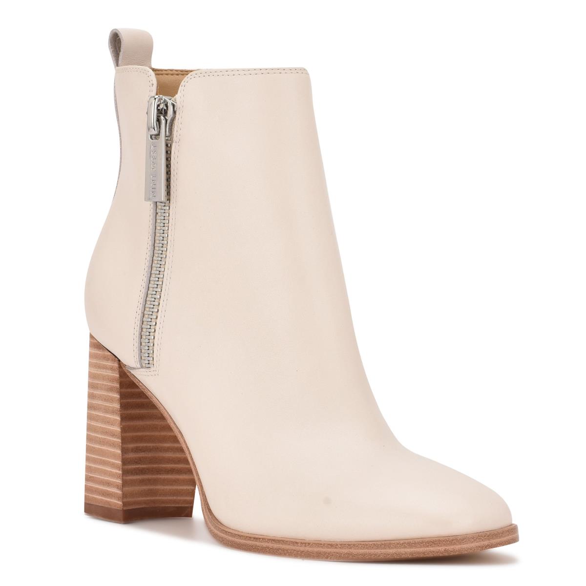 Nine West Dips Block Heel Laarzen Beige | 6523KYBOE