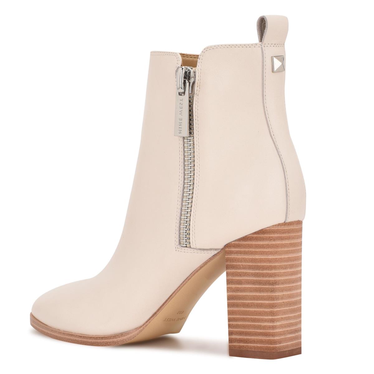 Nine West Dips Block Heel Laarzen Beige | 6523KYBOE