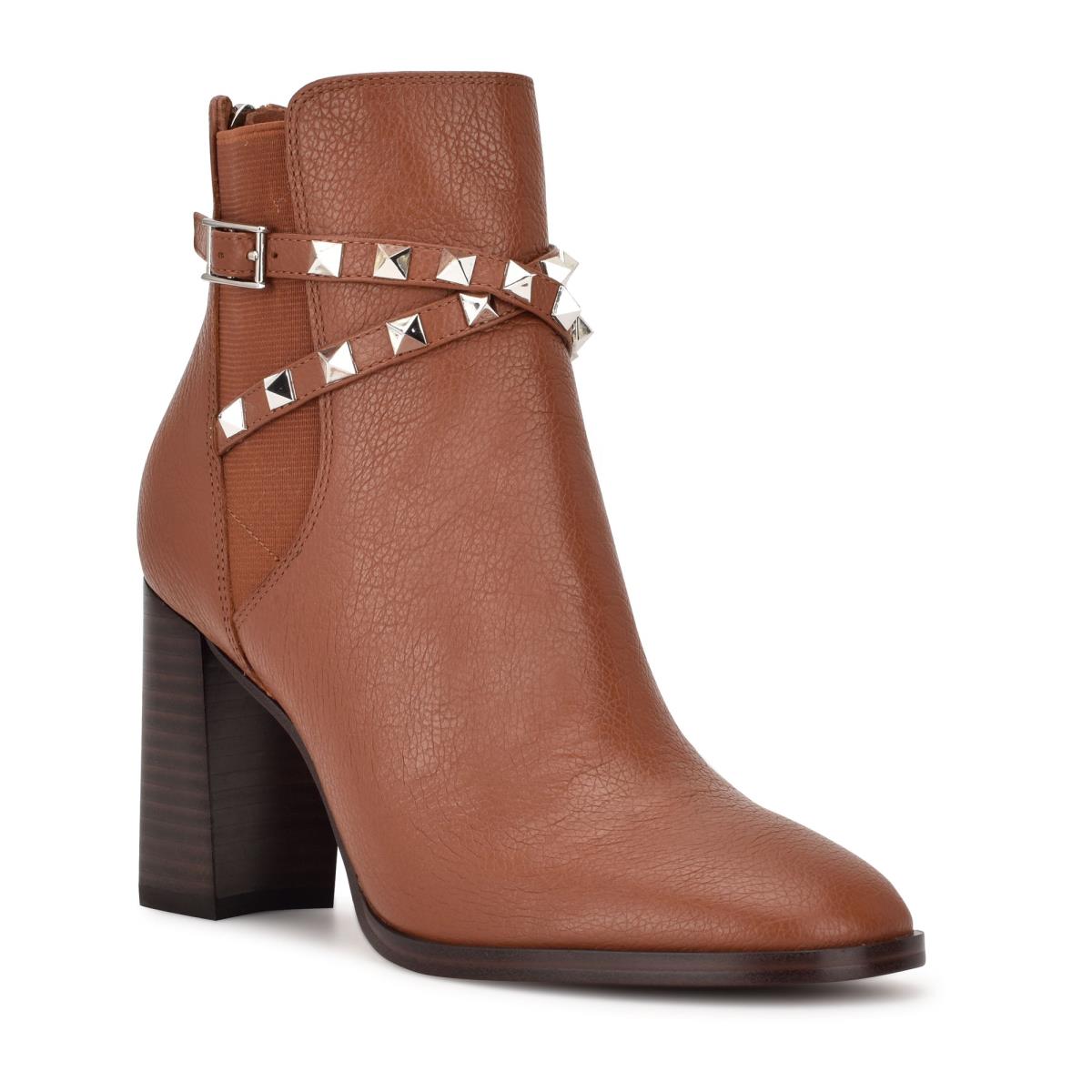 Nine West Donda Hak Laarzen Koffie | 0813FGXPN