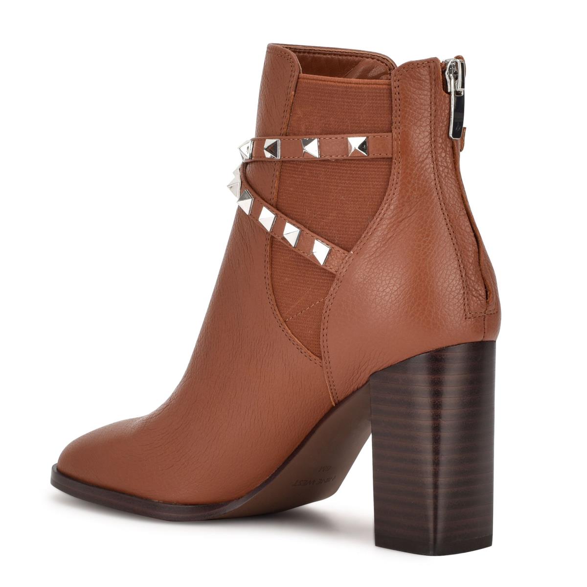 Nine West Donda Hak Laarzen Koffie | 0813FGXPN