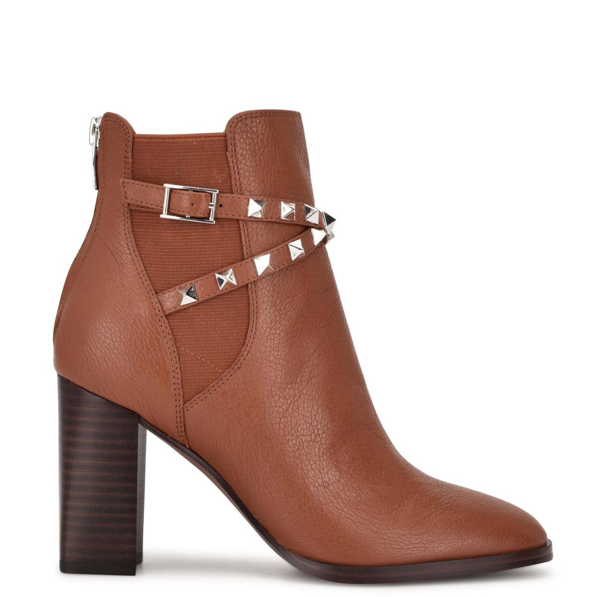 Nine West Donda Hak Laarzen Koffie | 0813FGXPN