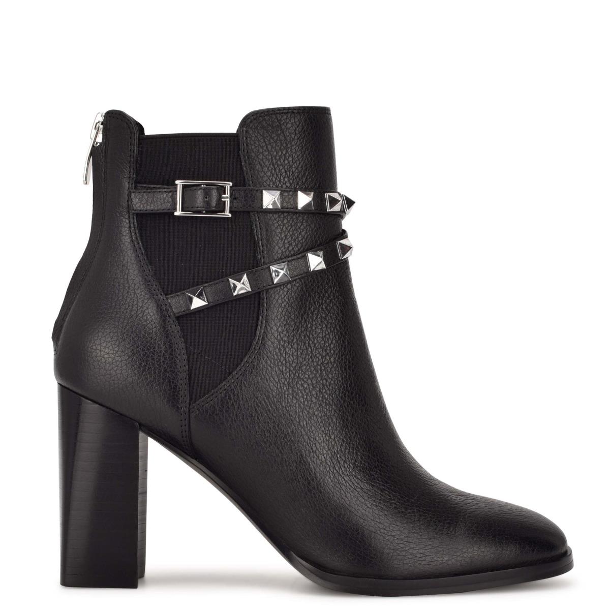 Nine West Donda Hak Laarzen Zwart | 7163GWJYX