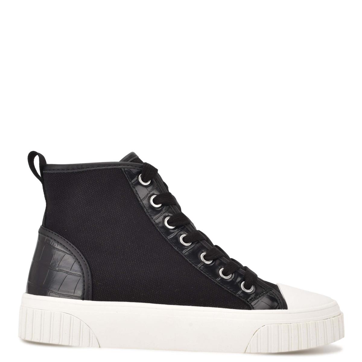 Nine West Dyiane Hoge Sneakers Zwart | 5479GFEXI