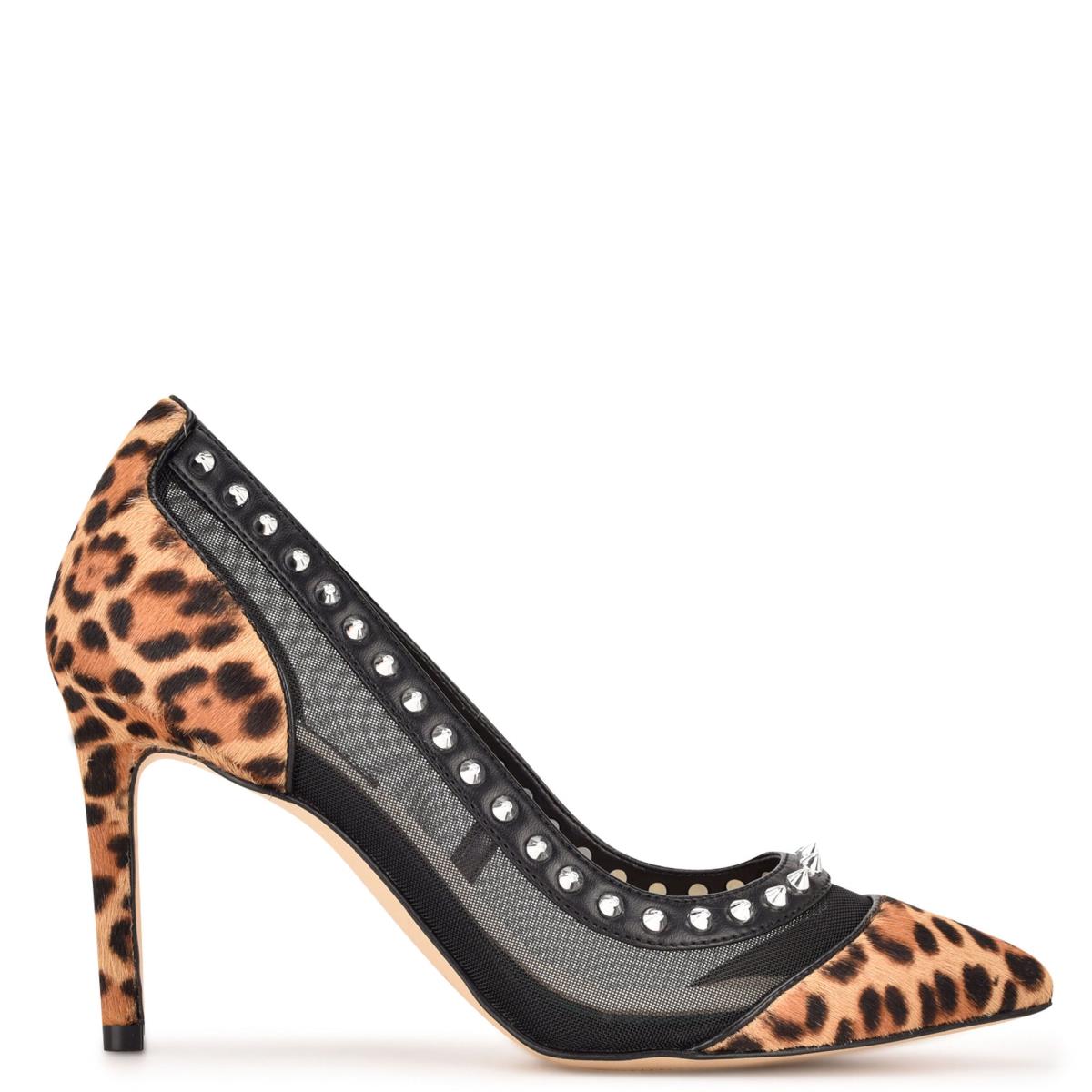 Nine West Erian Pointy Neus Pumps Leopard | 0498ZJONF