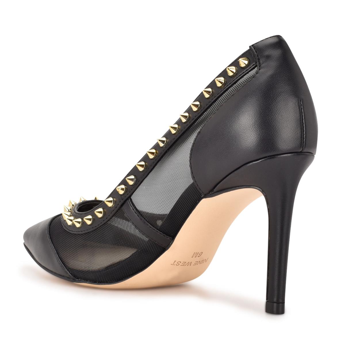 Nine West Erian Pointy Neus Pumps Zwart | 5263LUWBO