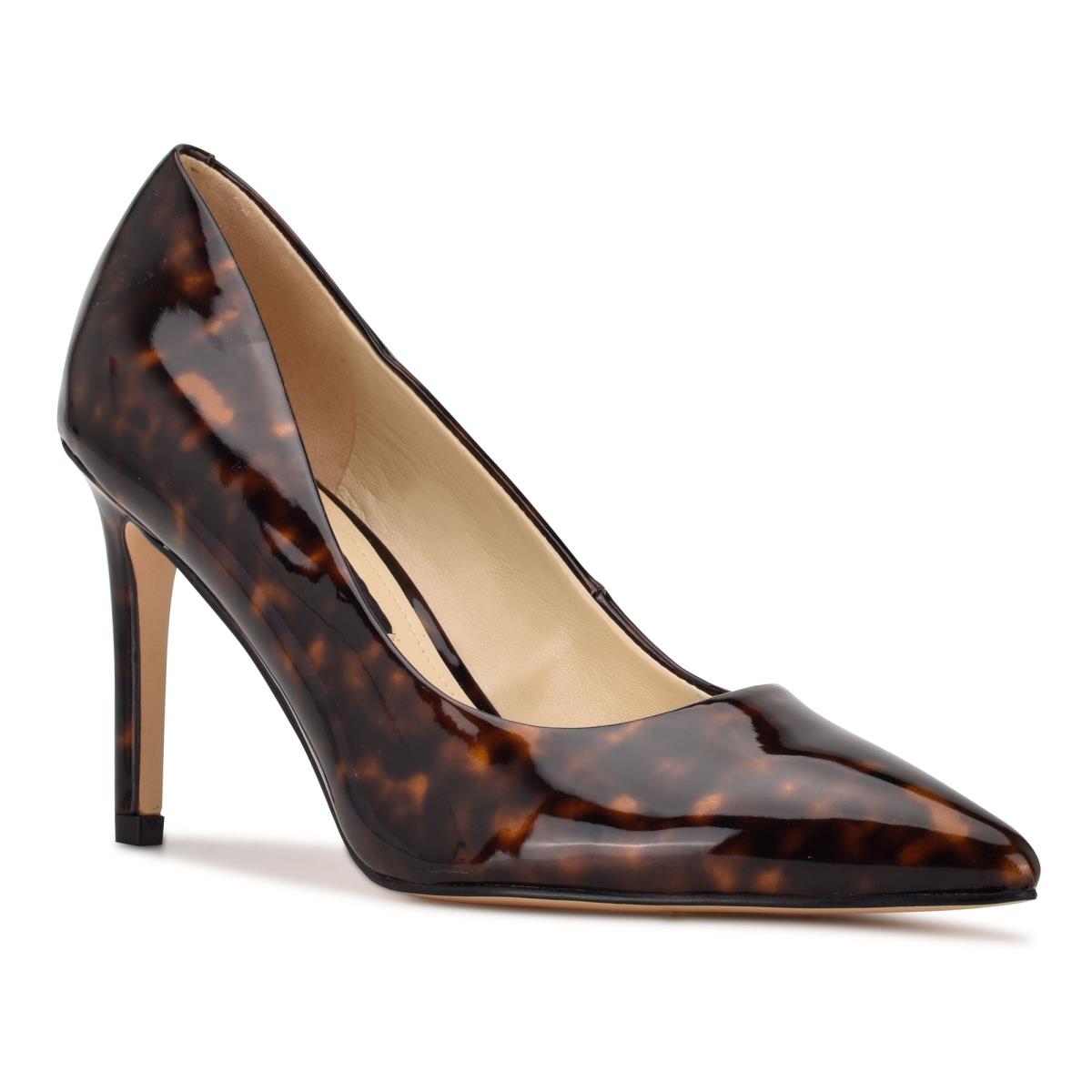 Nine West Ezra Pointy Neus Pumps Koffie | 0257CBZON