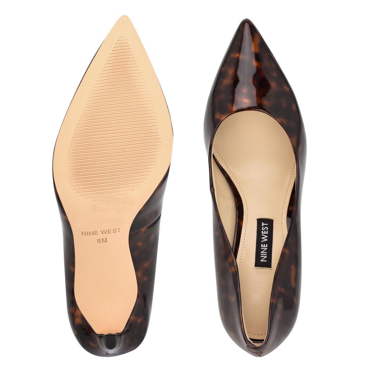 Nine West Ezra Pointy Neus Pumps Koffie | 0257CBZON