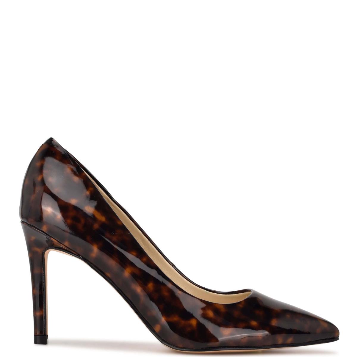 Nine West Ezra Pointy Neus Pumps Koffie | 0257CBZON