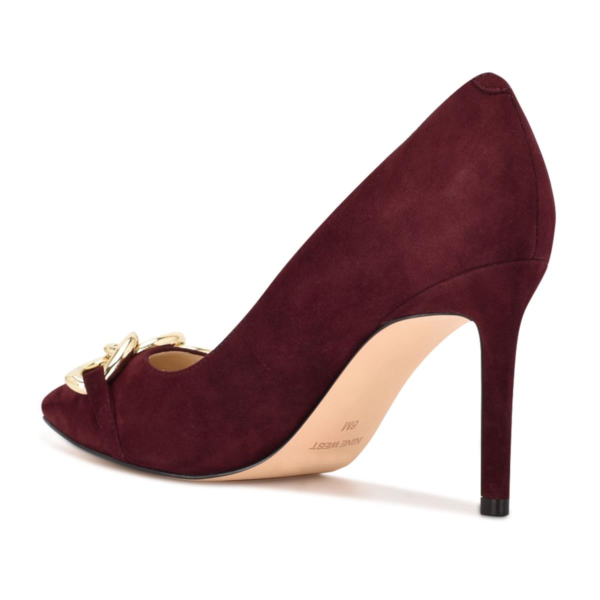 Nine West Ezzie Pointy Neus Pumps Bordeaux | 3681THJKD