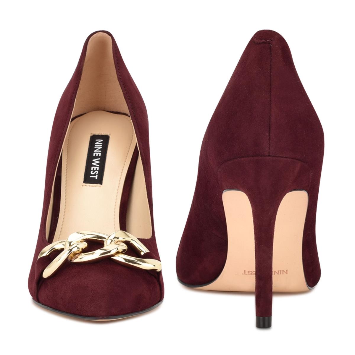 Nine West Ezzie Pointy Neus Pumps Bordeaux | 3681THJKD