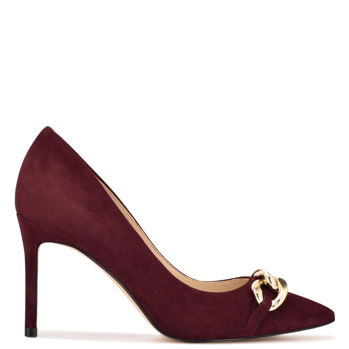 Nine West Ezzie Pointy Neus Pumps Bordeaux | 3681THJKD